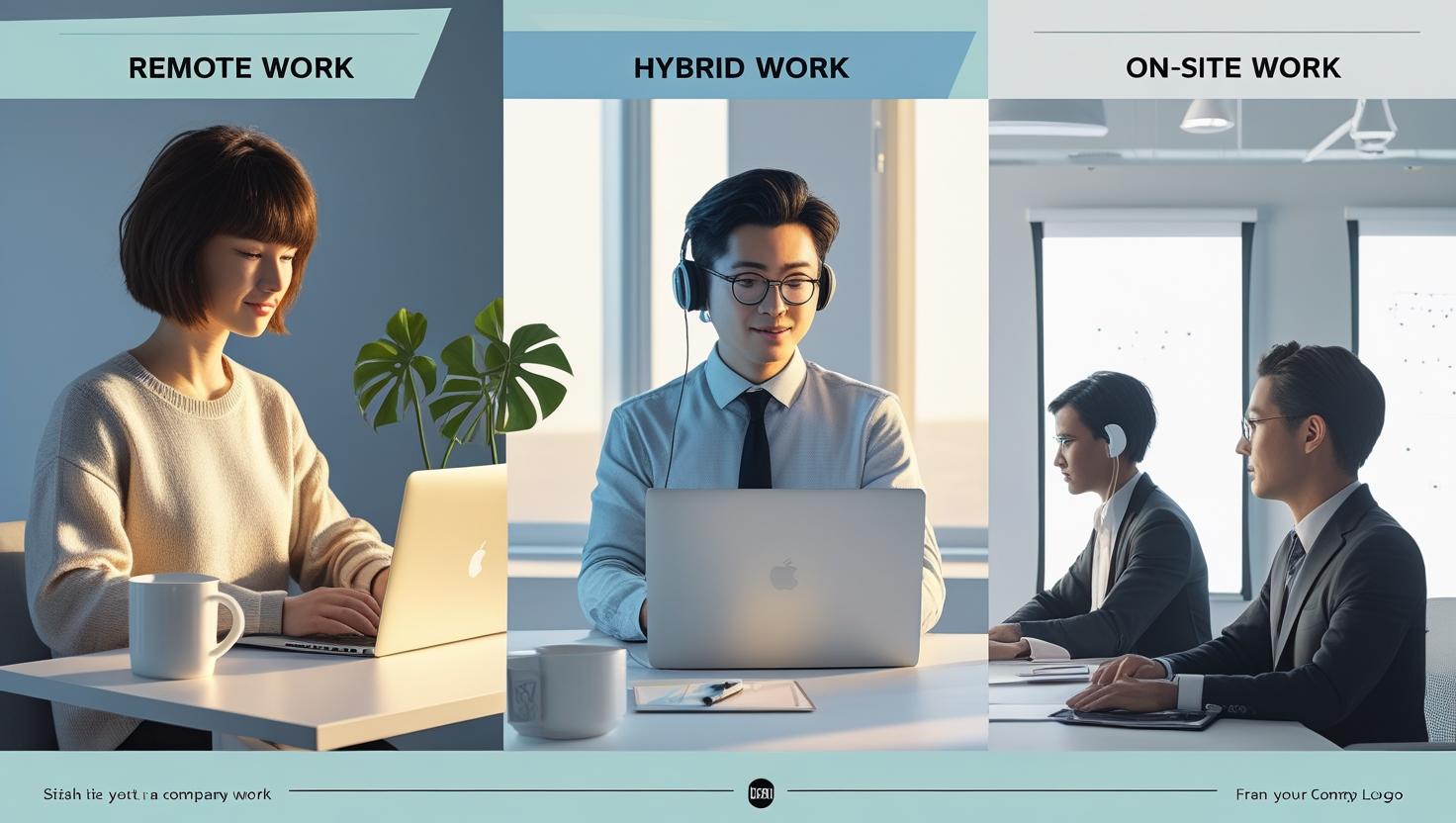 A clean and modern office-themed horizontal layout divided into three equal vertical sections_883.jpg